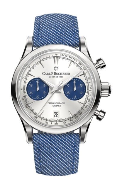 Carl F. Bucherer Manero Flyback Blue, Silver