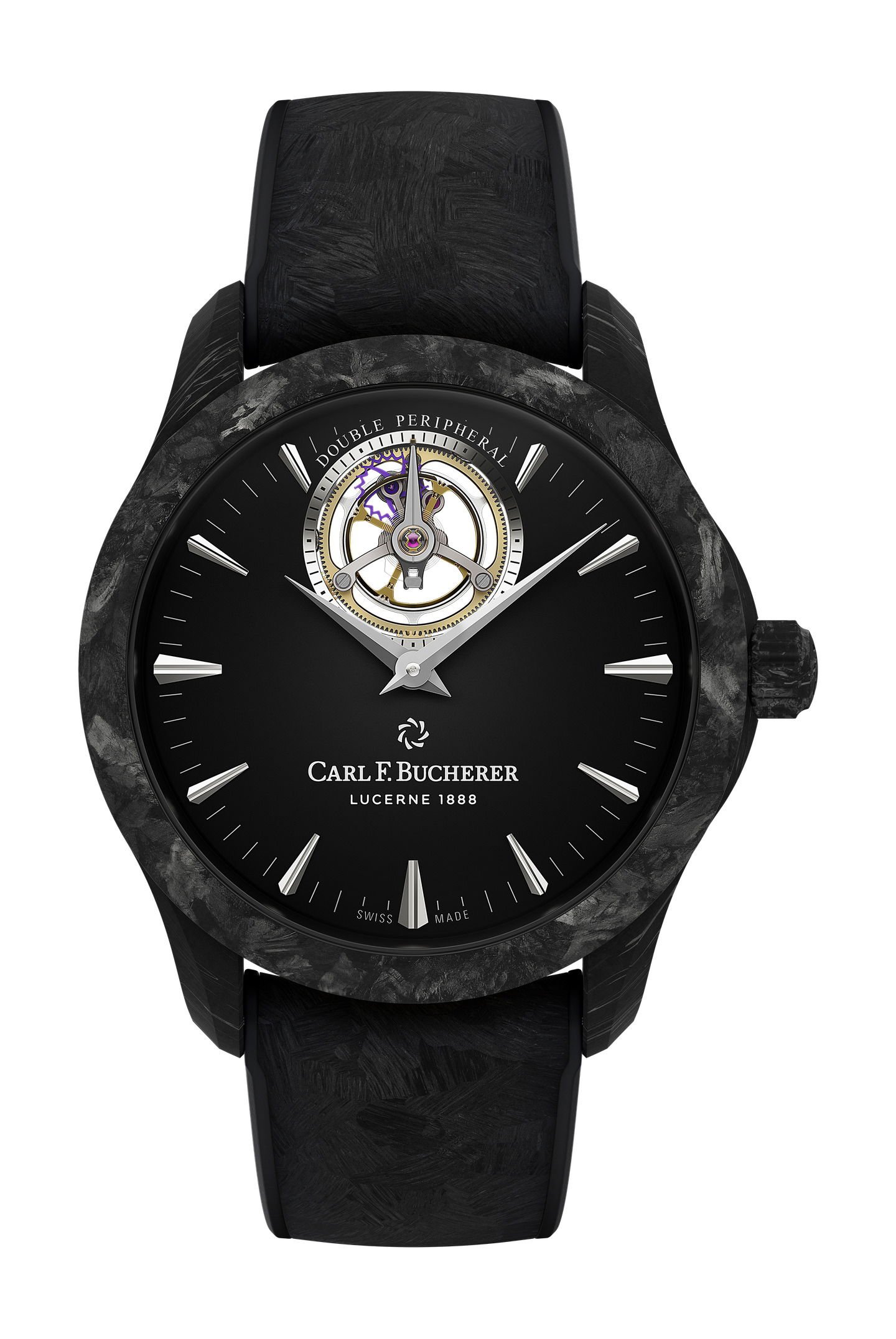 Carl F. Bucherer Manero Tourbillon Double Peripheral Black Black