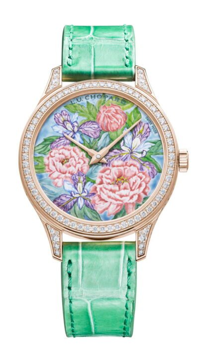 Chopard L.U.C Xp Esprit De Fleurie Peony Artistic Dial, Blue, Pink