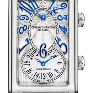 Cuervo Y Sobrinos Prominente Icónico Doble Tiempo Silver