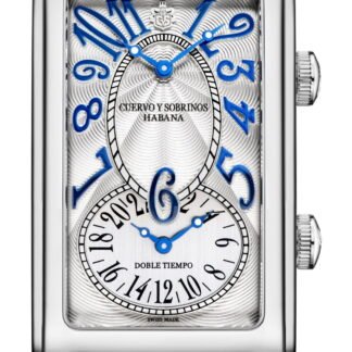 Cuervo Y Sobrinos Prominente Icónico Doble Tiempo Silver