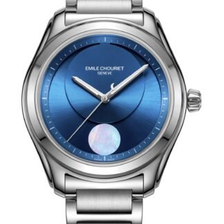 Emile Chouriet Challenger Explorer Moonphase Blue