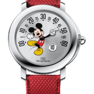 Gerald Genta Arena Retro Mickey Mouse Disney Artistic Dial, Silver