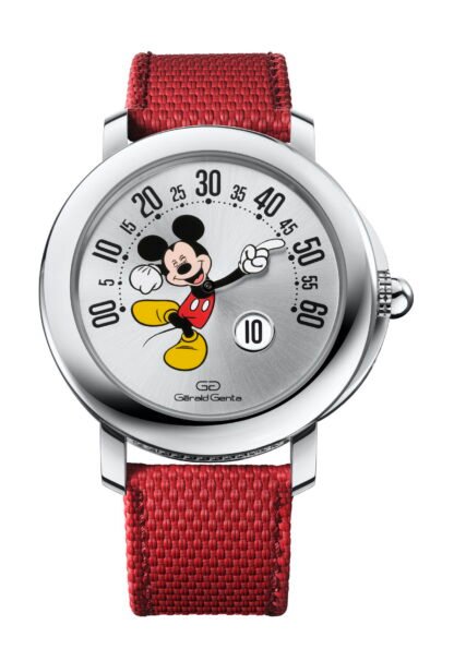 Gerald Genta Arena Retro Mickey Mouse Disney Artistic Dial, Silver