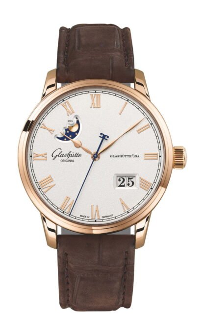 Glashütte Original Senator Excellence Panorama Date Moon Phase White