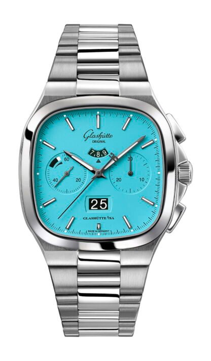 Glashütte Original Seventies Chronograph Panorama Date “Disco Blue” Blue
