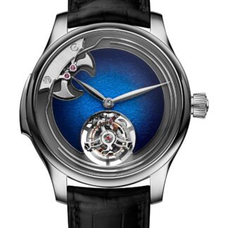 H. Moser & Cie Endeavour Concept Minute Repeater Tourbillon Aqua Blue Blue