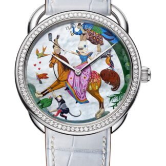 Hermès Arceau  Story Artistic Dial, White