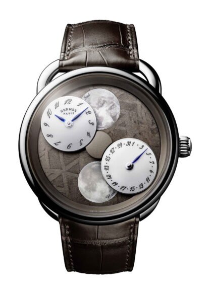 Hermès Arceau L’Heure De La Lune “New York” Brown, White
