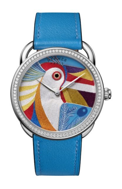 Hermès Arceau Toucan De Paradis Artistic Dial