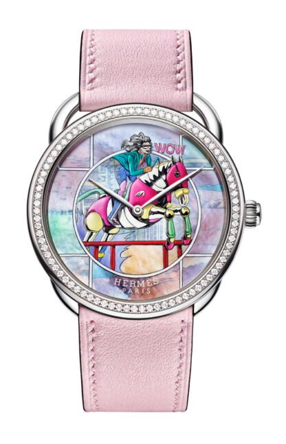 Hermès Arceau Wow Artistic Dial, Pink