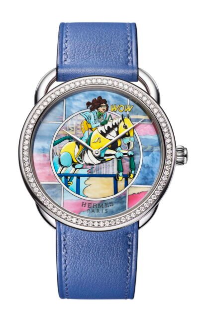 Hermès Arceau Wow Artistic Dial, Blue