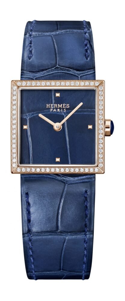 Hermès Carré Cuir Blue