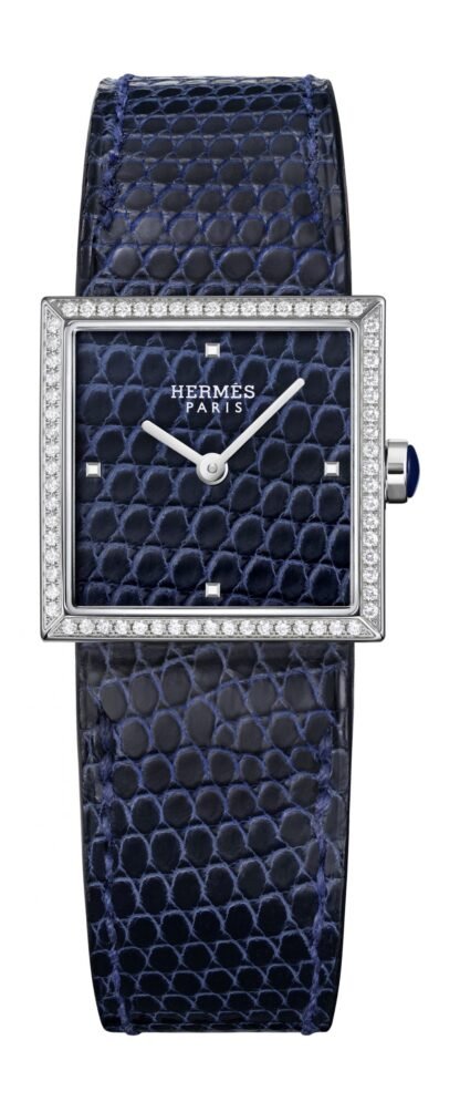 Hermès Carré Cuir Blue