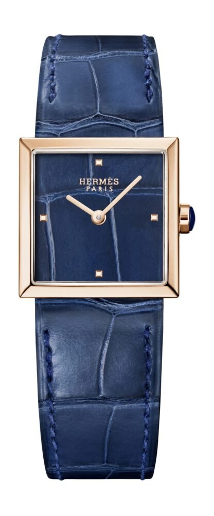 Hermès Carré Cuir Blue