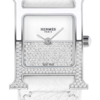 Hermès Heure H Double Jeu White