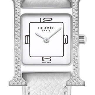 Hermès Heure H Double Jeu White