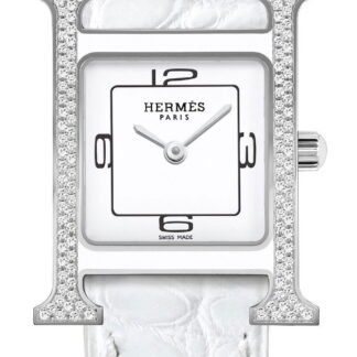 Hermès Heure H Double Jeu White