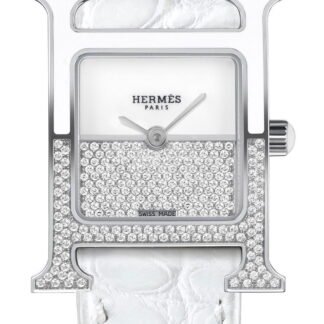 Hermès Heure H Double Jeu White