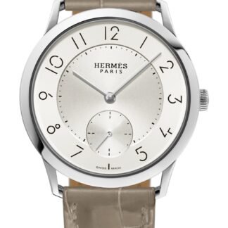 Hermès Slim D’ Gm Manufacture Silver