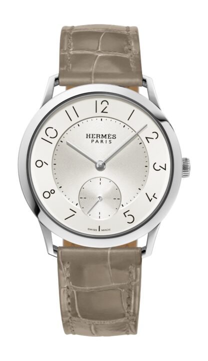 Hermès Slim D’ Gm Manufacture Silver