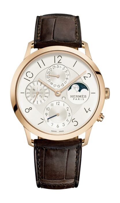 Hermès Slim D’ Quantième Perpétuel Silver