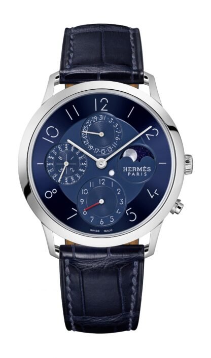 Hermès Slim D’ Quantième Perpétuel Blue