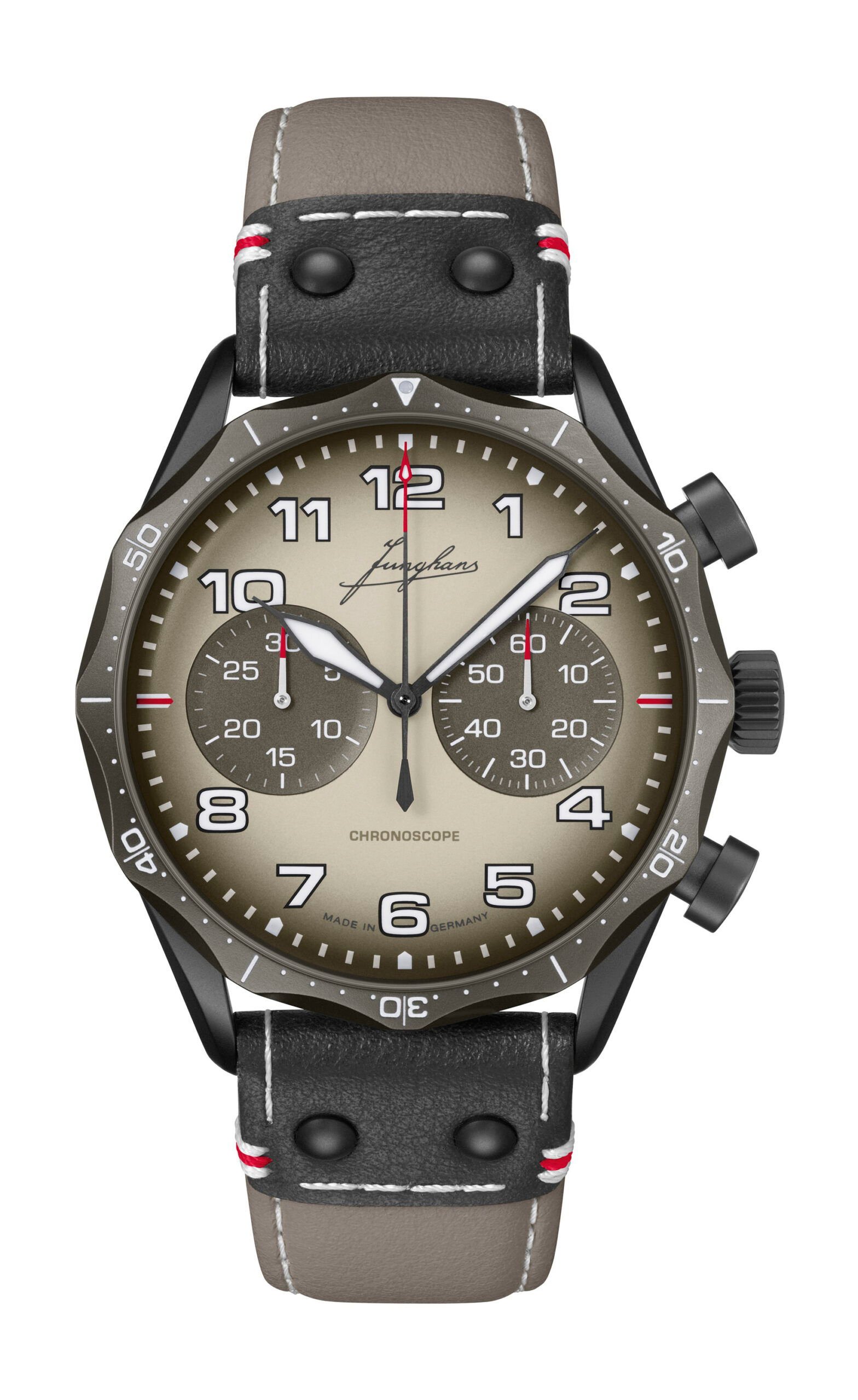 Junghans Meister Pilot Chronoscope Desert Beige