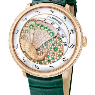 Fabergé Lady Compliquée Peacock Emerald Artistic Dial, White