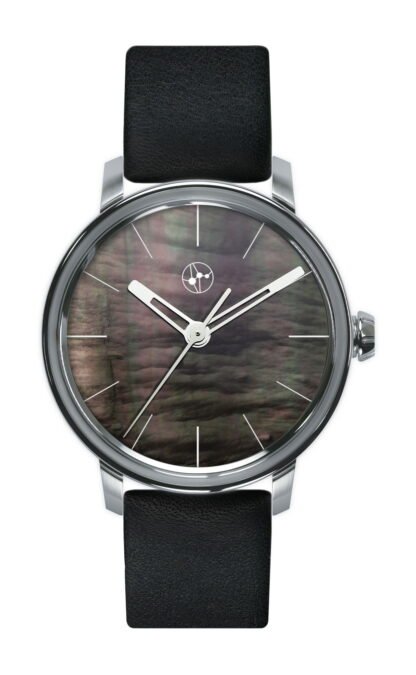 Lundis Bleus Contemporaines Ref.1120-Nf “Dark Mother-Of-Pearl – White Markers” Gray