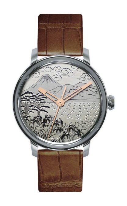 Lundis Bleus Métiers D’Art Ref.1120-Gm “Fujisan” Gray, Silver