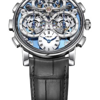 Mb&F Lm Sequential Flyback Platinum Blue, White