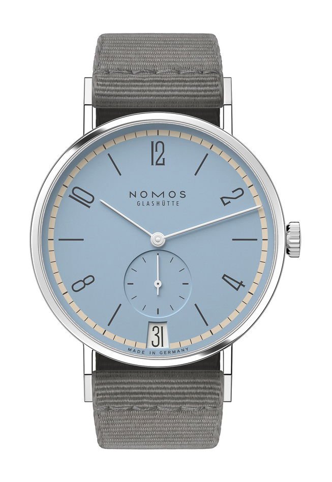 Nomos Glashütte Tangente 38 Frostblau Blue