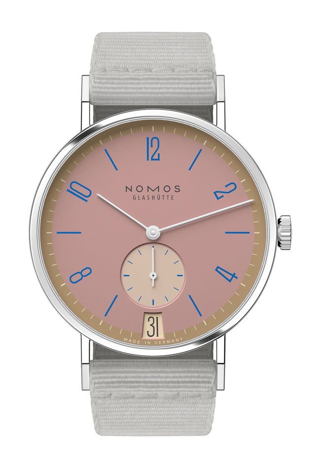 Nomos Glashütte Tangente 38 Pompadour Pink
