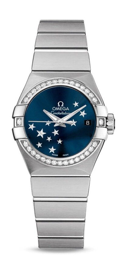 Omega Constellationco-Axial Chronometer 27 Mmorbis Constellation Series Star Watch Blue