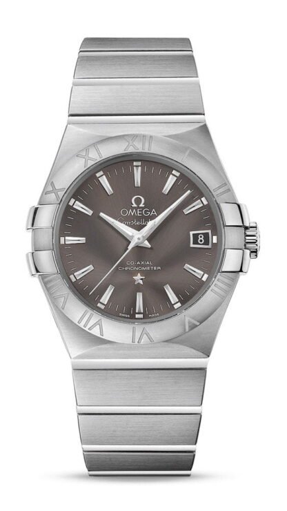 Omega Constellationco-Axial Chronometer 35 Mm Gray