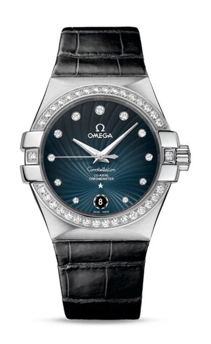 Omega Constellationco-Axial Chronometer 35 Mm Blue