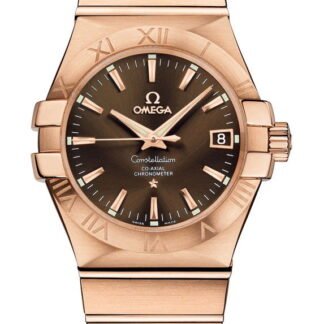 Omega Constellationco-Axial Chronometer 35 Mm Brown