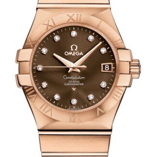 Omega Constellationco-Axial Chronometer 35 Mm Brown
