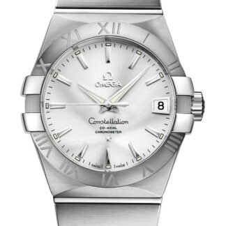 Omega Constellationco-Axial Chronometer 38 Mm Silver