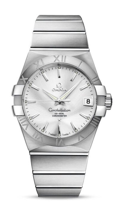 Omega Constellationco-Axial Chronometer 38 Mm Silver