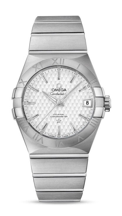 Omega Constellationco-Axial Chronometer 38 Mm Silver