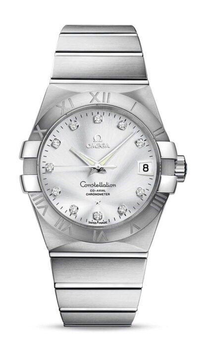 Omega Constellationco-Axial Chronometer 38 Mm Silver