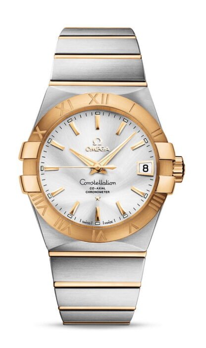 Omega Constellationco-Axial Chronometer 38 Mm Silver