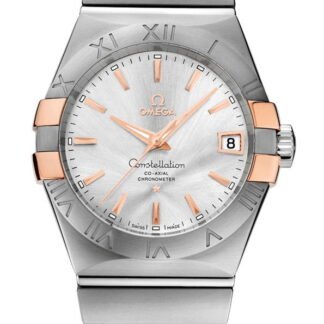 Omega Constellationco-Axial Chronometer 38 Mm Silver
