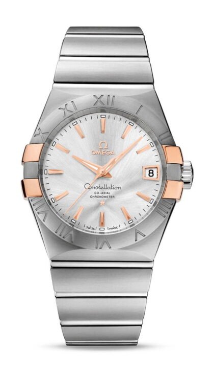 Omega Constellationco-Axial Chronometer 38 Mm Silver