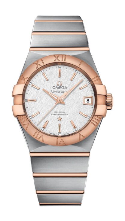 Omega Constellationco-Axial Chronometer 38 Mm Silver