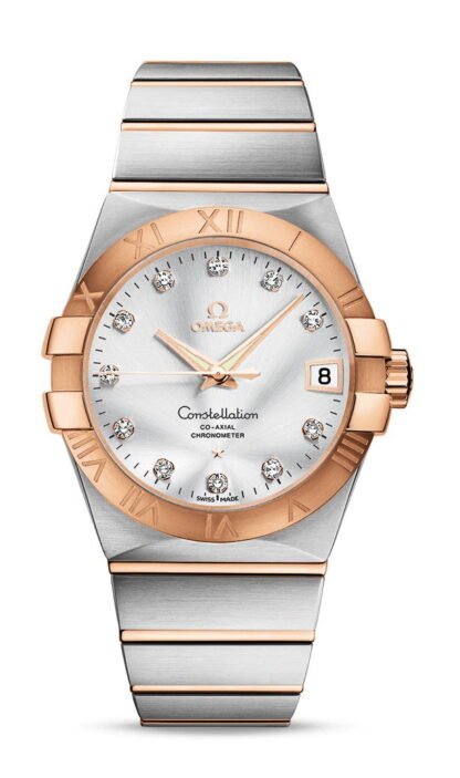 Omega Constellationco-Axial Chronometer 38 Mm Silver