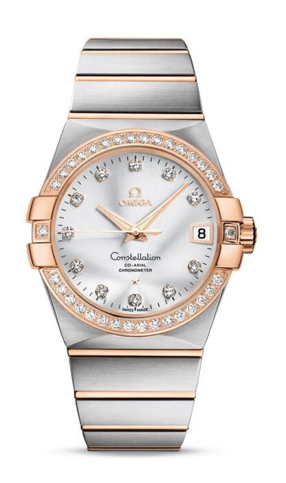 Omega Constellationco-Axial Chronometer 38 Mm Silver