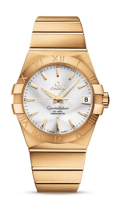 Omega Constellationco-Axial Chronometer 38 Mm Silver